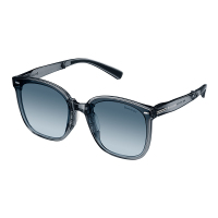 蕉下(BENEUNDER) 方圆大框折叠墨镜 FD421TN201 透灰镜框+渐变灰色镜片