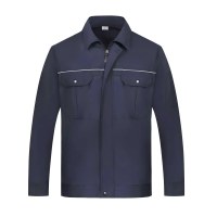 小窝厘 XWL0569 秋冬双层工作服套装加厚防寒劳保服工装 XXL 深蓝色