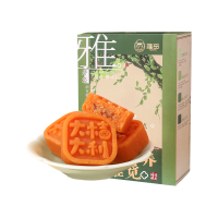 雅觅 大桔大利桔子绿豆糕280g早餐伴侣休闲零食点心小吃