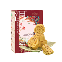 雅觅 玫瑰绿豆糕320g休闲零食糕点办公室点心追剧解馋小吃