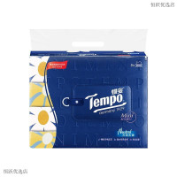 得宝(TEMPO)抽纸 Mini系列 4层80抽*8包 湿水不易破 餐巾纸 卫生纸 T2898-08