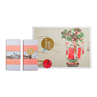 雍双堂中国色故宫美文创盒 新会陈皮+小青柑普洱茶+柑胎广东特产 177克 春组合盒