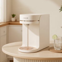 雅佳AKAI 即热水壶7档精准调温 天面IMD触控面板 水箱内置设计 安全童锁 水壶采用AS食品级材料 智能定量 记忆