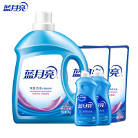 蓝月亮洗衣液套装 洁净薰洗衣液3kg*1+洁净薰洗衣液袋1kg*2+风清白兰预涂双用洗衣液500g*2 81000458