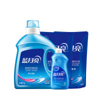 蓝月亮亮白薰衣草洗衣液2kg*1+亮白薰衣草洗衣液袋1kg*2+风清白兰预涂手洗双用洗衣液500g*1 81000454