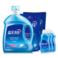 蓝月亮 亮白机洗手洗洗衣液套装3kg+袋1kg*2+手洗旅行装80g*3