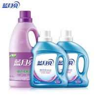 蓝月亮 洁净薰衣草洗衣液1kg*2+薰衣草绿色柔顺剂2kg