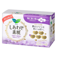 花王 2包装 乐而雅花王进口F透气棉柔纤巧特长日用护翼型卫生巾25cm(17片/包)姨妈巾
