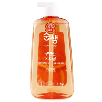 爱敬净泉西柚洗洁精 1kg/瓶 3瓶装 食品级果蔬净婴儿可用餐具洗涤剂韩国进口小瓶不伤手