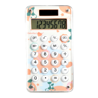 晨光文具 可携带计算机小号便携小型太阳能迷你高颜值米菲计算器家用办公用 ADG98154