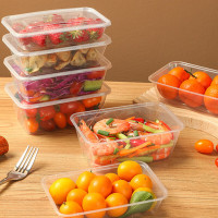 茶花(CHAHUA)一次性餐盒加厚透明打包外卖盒塑料户外1000M