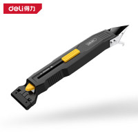 deli得力 玻璃刮胶器打胶神器修边除胶多功能铲胶刮刀瓷砖美缝硅胶收边 [加厚塑料刀身]四合一DL365107