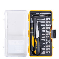 得力 DL-DP1 组合雕刻刀(黄)16件套1盒