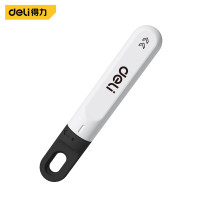 得力(deli)居家迷你伸缩刀尾部可旋转9mm美工刀白色 1把 DL412A