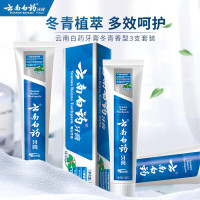 云南白药经典系列牙膏套装 护龈祛渍洁齿 亮白清新口气冬青香型165g/支 3支/组