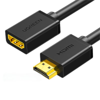 绿联HDMI公对母高清延长线 2米 双屏蔽视频线 10142 HDMI线2.0 1根装