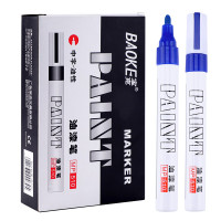 宝克(BAOKE)MP510 蓝色 24支装 12支/盒*2 油性油漆笔 签名笔签到笔记号笔涂鸦笔