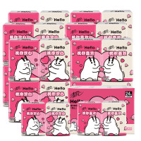 清风 Hello手帕纸4层6张面巾纸有香餐巾纸随身装便携式小包纸巾卫生纸 4层 6张*24包