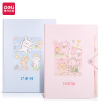 得力(deli)A4/8格便携风琴包 文件资料手提包 文件框资料册收纳夹资料收纳册 文件保护 颜色随机1个装PM303