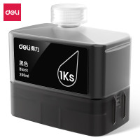 得力(deli) 1Ks黑色墨水瓶(黑)原装耗材 适用得力L300系列原装墨水适用L300W/L300NW喷墨打印机原装