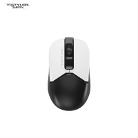双飞燕(A4TECH)FB12C无线蓝牙鼠标双模锂电池可充电商务办公舒适轻便手感笔记本IPAD黑白无光