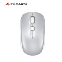 双飞燕(A4TECH)FB26CSAir 无线静音可充电无线蓝牙鼠标双模便携轻便办公多媒体蓝牙多模切换通用 白色