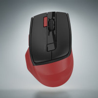 双飞燕(A4TECH)FB45CSAir无线双模蓝牙鼠标静音便携可充电适用苹果Mac华为平板空中多媒体 红色