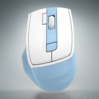 双飞燕(A4TECH)FB45CSAir无线双模蓝牙鼠标静音轻便便携可充电适用苹果Mac华为平板空中多媒体通用 蓝色