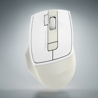 双飞燕(A4TECH)FB45CSAir无线双模蓝牙鼠标静音轻便便携可充电适用苹果Mac华为平板空中多媒通用白色