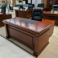 君供 老板桌办公桌1800*900*760 总裁桌简约现代班台主管桌新中式办公室办公桌
