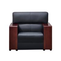 君供 办公沙发 商务沙发办公室会客接待沙发头层牛皮850*850*950mm单人位