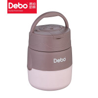 德铂(Debo) DEP-DS379 露比304不锈钢饭盒汤罐便携打包便当盒粉色耐温500ml