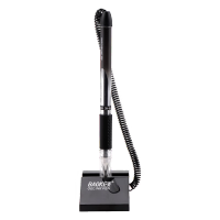 宝克(BAOKE)黑色 0.5mm双珠中性笔办公台笔 防漏墨 24支装 NO850