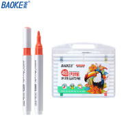 宝克(BAOKE)1盒装 48色单头水性丙烯马克笔 儿童手绘咕卡涂鸦DIY绘画笔 MP2945-48