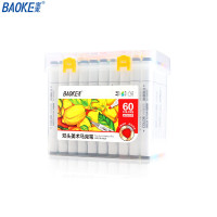 宝克(BAOKE)60色装 双头马克笔 酒精油性速干 学生美术绘画涂鸦设计笔三角笔杆 MP2933-60