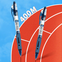 晨光文具 按动中性笔GP1008B1墨蓝色0.5mm子弹头按压式商务办公签字笔水笔考试刷题走珠笔12支/盒