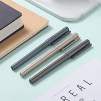 晨光文具 X200系列拔盖中性笔学生考试用碳素黑色水笔1.0mm子弹头商务办公签字笔12支/盒 AGPB5805