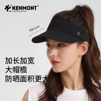卡蒙(Kenmont)情侣款可折叠轻感防晒吸汗跑步空顶帽大头围防紫外线遮阳帽KM-6111适用头围(55cm-60cm)
