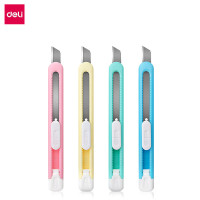 得力(deli)颜色随机 美工刀水果色韩版小清新裁纸刀切纸刀小号美工刀壁纸 2054