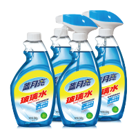 蓝月亮玻璃清洁剂 玻璃水套装清洁玻璃 不留水痕 4瓶500g 81000935