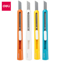 得力(Deli) 颜色随机 小号美工刀可爱糖果色便携切纸刀裁纸刀壁纸刀开箱刀子 2025