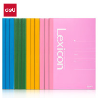 得力(deli) 12本装 B5 无线胶装软抄本记事本 工作笔记本子文具办公用品 60张/本 7657