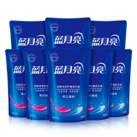 蓝月亮洗衣液 亮白薰 袋装1kg*8 亮白增艳(薰衣草香)全袋装组合81000845