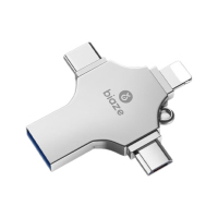 毕亚兹 64GB USB3.0 Type-C Micro苹果手机U盘 U6 安卓苹果笔记本电脑通用四合一优盘