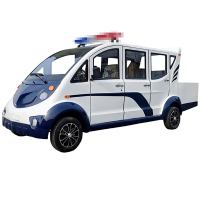 旗聚 三排八座带斗巡逻车