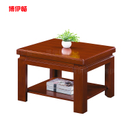 博伊畅 办公室茶几桌客厅简约现代木制小户型家用商用木质茶几 胡桃色 一张