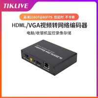 TIKLIVE 单口HDMI编码器HDMI输入口 音频口 12V电源口 网口 TF卡插槽RST恢复出厂设置按键1080P