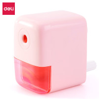 得力deli 粉红色 自动进笔削笔机 71158