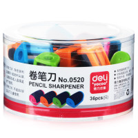 得力(deli) 卷笔刀(36只/桶)(混) 迷你削笔器儿童小学生用铅笔削笔刀 0520