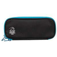 得力(deli) 笔袋 66667 蓝色 多功能大容量笔袋多层铅笔收纳袋